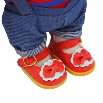 Mini Pantofi Jucărie Desene animate Arc PU Sandale din Piele Papusa Drăguț Pantofi De 14 Inci BJD Papusa Handmade Casual de Păpuși Pantofi Accesorii