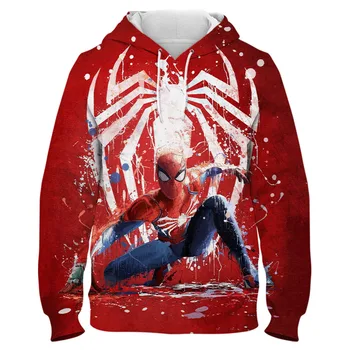 Spider Man Hanorace Copil de Primăvară de Toamnă de Imprimare 3D Noua Moda Barbati hanorac Harajuku Femei jachete Supradimensionate Copii Cool Pulover
