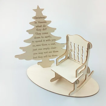 Rendezvous Friday Bless Reducere 1 buc din lemn de pom de crăciun diy scaun masa decoratiuni de  nunta si petrecere de crăciun ornamente de cadouri pentru copii | De  crăciun ~ Confortresidenceploiesti.ro