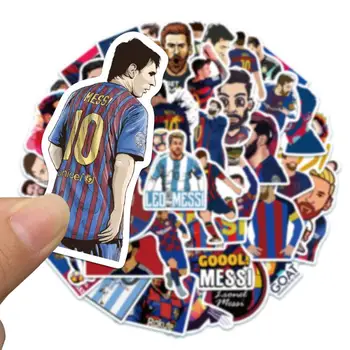 10/30/50Pcs de Fotbal Steaua Leo Messi Graffiti, Stickere pentru Laptop Skateboard Motocicleta Impermeabil Copil Decal Jucărie Cadou de Crăciun