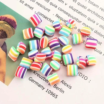 10mm 10buc Kawaii Lut Polimeric Bomboane Colorate Farmece Pandantive Pentru Decorare DIY Cercei brelocuri Moda Bijuterii Accesorii