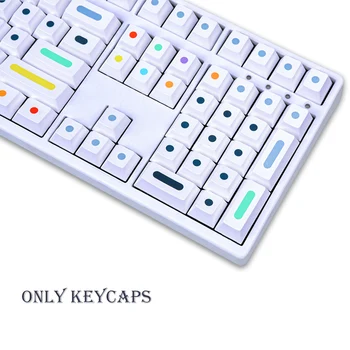 130 Cheile PBT Keycap DYE-SUB Cires Profil Personalizat GMK Puncte Taste Pentru Tastatură Mecanică 61 64 84 108 Layout