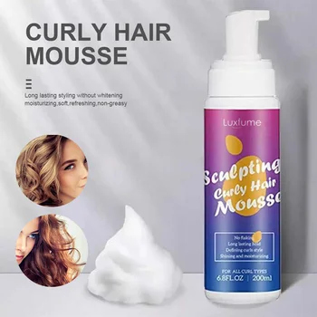 1buc 200ml Hair Styling Mousse Curl Consolidarea Styling Spuma pentru Bucle Naturale a Crea Val ondulat Parul Curling Tratament