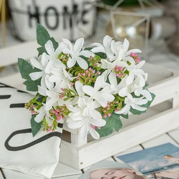 20 Cap Europene Simulare Narcisa Matase Flori Artificiale DIY Aranjament de Flori de Aprovizionare Petrecere de Nunta Decor Buchet