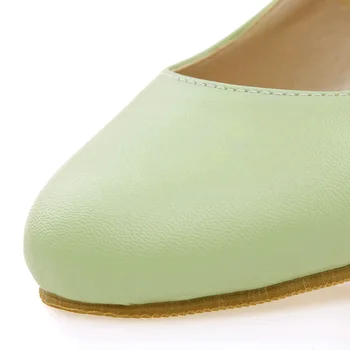 2021 Primăvară Apartamente Femei Pantofi Roz Verde Verde Plat Mary Jane Pantofi Casual Catarama Rotund Toe Școală Fată De Pantofi Alb Plus Dimensiune 31 32 33