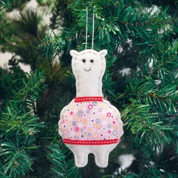 2022 Navidad An Nou Fericit Crăciun Alpaca Lână Simțit Ornamente DIY Cadou de Crăciun Copac Pandantiv Stea Decoratiuni pentru Casa Noel Natal