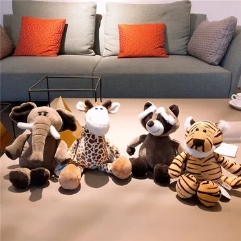25/35cm Animale de Pădure Serie de Jucarii de Plus pentru Copii Girafa, Elefant, Maimuță, Leu, Tigru Animal de Pluș Jucarii Copii, Cadouri de Ziua de nastere