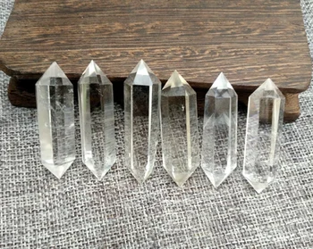 3-7cm Naturale Alb Cristal de Fluorit Cristal de Cuarț Piatră Punct de Vindecare Hexagonale Bagheta Tratament Piatra D3