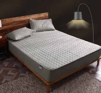 360degrees bumbac Cuvertura de pe pat, Lenjerii de pat, toate-inclusived îngroșa cuverturi de pat matlasate foaie de pat de acoperire solidă pat carouri