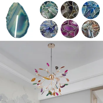 Agat Felie Coaster Brazilia Prime De Piatră Prețioasă Cristal Ornament Decor Acasă Natura Colorate Alagate Șirag De Mărgele De Lustruit Cuarț De Culoare Aleatorii