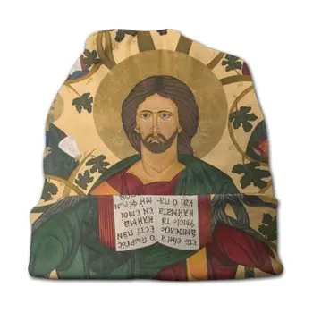 Ambelos Isus Capac Tricotate Casual Căciuli Pălărie De Hip-Hop Bizantin Isus Creștin Ortodox Icoana Ikon Constantinopol Cruce Imperiu