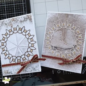 Art rotund Card de Tăiere a Metalelor, Matrițe, pentru DIY Scrapbooking Meserii Moare Taie Filtru de Fotografie Șablon Album Decor Handmade