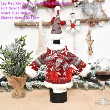 Crăciun Cadouri Suport Sticle De Vin Acoperi Vesel Decor De Crăciun Cadou De Crăciun Ornament Xams Noi Anul 2021 Craciun Ajunul Decor