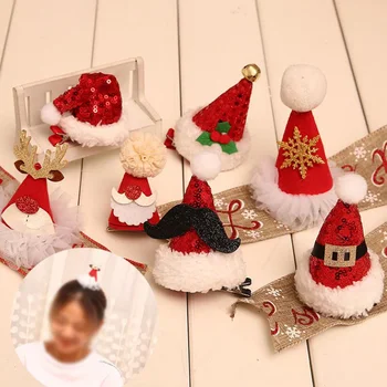 Crăciun Clip De Păr Pom De Crăciun Pălărie, Pălării, Accesorii De Par Pentru Fete Copilul De Vacanță Partid Decor Feminin Cadou De Crăciun