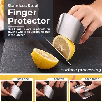 Din Oțel Inoxidabil Cu Degetul Paznici Pentru Tăierea Legume Protejează Degetele Prevenirea Reduceri De Gadget-Uri De Bucătărie Accesorii De Bucatarie