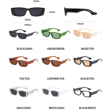 HKNA 2021 Nou Dreptunghi ochelari de Soare Femei Pătrat Ochelari de Soare Pentru Femei/Bărbați de Lux Shades Ochelari de Brand Femei Gafas De Mujer UV400