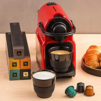 Krups Nespresso Inissia C40 Aparat de Cafea Capsule Energie Salva Mini Dimensiune Ușor de Funcționare Acasă și la Birou Transporta Ușor