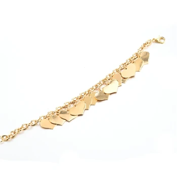 LongWay de Aur de Culoare Lanț de Inima & Link Brățară & Brățară Faimosul Brand de Bratari Pentru Femei Cadouri de Craciun SBR160325