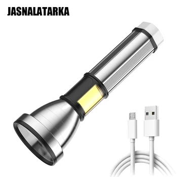 Mare Putere LED Lanterna USB Reîncărcabilă Puternică Bancă de Putere COB Lumina Partea Camping Drumeții în aer liber Lanterna Felinar rezistent la apa