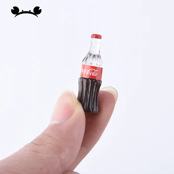 Mini Simulare Sticlă de coca-Cola DIY casă de Păpuși în Miniatură Jucărie Decor Rășină Sticla de Băutură Papusa Bea Accesorii de Bucatarie