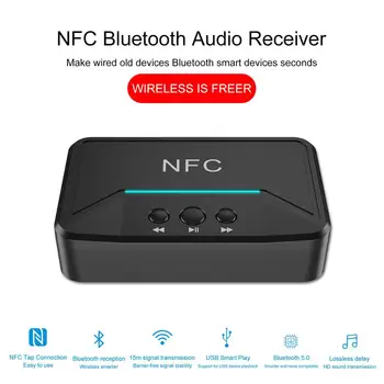 NFC Wireless Albastru-dinte Receptor Audio Stabil Adaptor Dispozitiv de sunet Compatibil Cu Blue-tooth 4.2/4.1/4.0/3.0/2.0/1.0 Sistem Stereo