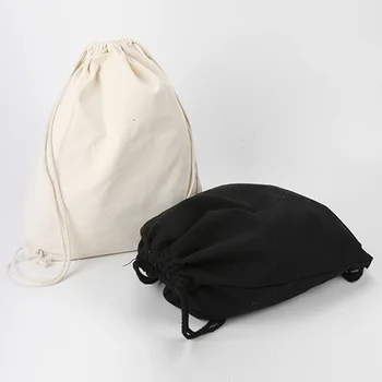 Noua Moda sac de Panza umeri cordon pachet buzunare de creație personalizate de cumpărături student rucsac-sac de bumbac