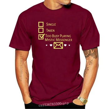 Nouă Bărbați tricou Prea Ocupat Joc Mystic Messenger Tricou Unisex Imprimate T-Shirt, tricouri top