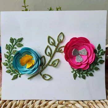 Nouă Spirală de flori de metal de tăiere mor mucegai album decor în relief album foto decor carte de a face obiecte de artizanat DIY