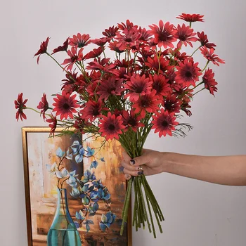 Olanda Crizantema Floare Artificială Toamna Daisy Flori False DIY Musetel Nunta Decor de Crăciun Foto Hotel Popi