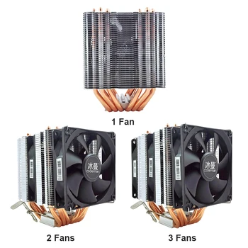 Om de ZĂPADĂ 12V DC MX6 6 Conducte de Căldură de Răcire Birou CPU Cooler Fan 4-pin PWM Fan Silent Radiator de PROCESOR compatibil cu Intel și AMD