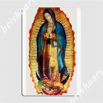 Our Lady Of Guadalupe Tilma Replica Metal Semn Cinema Bucătărie Murală Proiectarea Plăci De Tablă Semn Poster