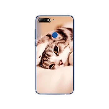 Pentru Huawei Honor 7C Caz 5.99 inch Telefon Acoperă pentru Onoare 7C Pro Silicon TPU Moale Bara de protectie pisica Drăguț Câine husky, akita, bulldog