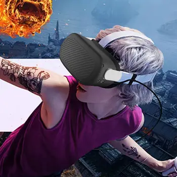 Silicon Capac de Protectie Shell Caz Pentru Oculus Quest 2 Cască VR, Capul de Acoperire Anti-zgârieturi Pentru Oculus Quest 2 VR Accesorii