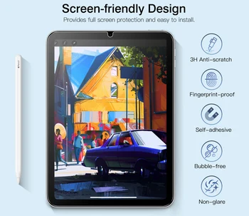Simțiți-Hârtie de Ecran Protector pentru iPad Mini 6 8.3 inch 2021,Anti-Glare/Desen și Scris Neted/Suport Apple Pencil & ID de Fata