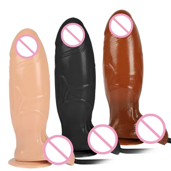 Stimulare Vaginala Pompa Butt Plug Gonflabil Uriaș Vibrator Anal Plug Realist Penisul Pizde Penis Artificial Ventuza Jucarii Sexuale Pentru Femei