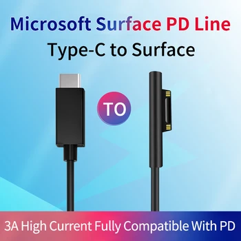 Tip-C pentru Microsoft Surface USB de Tip C PD Încărcător, Pentru Microsoft Surface Pro 6/5/4/3 Rezerva Tableta Compatibil PD Cablu de Încărcare