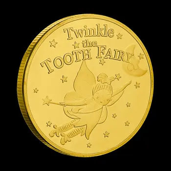 Twinkle Zâna Măseluță Colectie De Suveniruri Monede Placate Cu Aur De Monede Cadou De La Zana Maseluta Un Mop Vrăjitoare Monedă Comemorativă