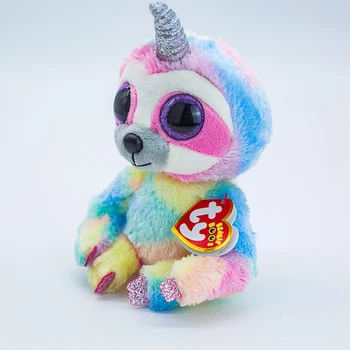 Ty Beanie Boos Ochii Mari Moi Umplute de Animale Păpuși de Pluș Unicorn Copii Ziua de nastere Cadou de Crăciun de Jucărie 15CM