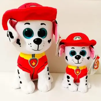 Ty Ochii Mari Latra Echipa Mare Contribuție Serie de Copii Jucărie de Pluș Drăguț Papusa Câine Fată Băiat de Colectare de Crăciun Cadou de Ziua de nastere