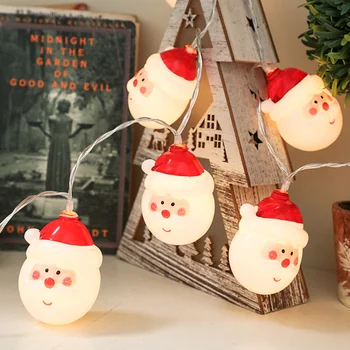 USB/AA Baterie Moș Crăciun LED Lumini Șir de Zăpadă Ghirlanda Decorativa beculețele pentru Pomul de Crăciun Decor