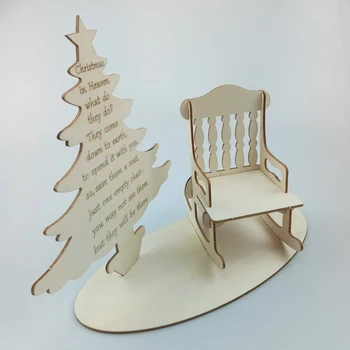 How? Estate toy Reducere 1 buc din lemn de pom de crăciun diy scaun masa decoratiuni de  nunta si petrecere de crăciun ornamente de cadouri pentru copii | De crăciun  ~ Confortresidenceploiesti.ro