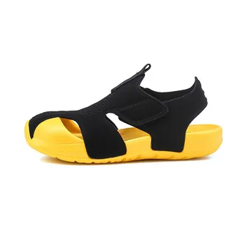 Applying jog access Reducere De vară pentru copii sandale pentru băieți și fete de avion  pantofi baotou în aer liber pentru copii pantofi de plaja talpă moale din  piele 2021 moda sandale pentru copii 