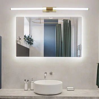 Geometrie Fascinant discreție  Reducere Led-uri moderne oglinda de la baie de aur de lumină dormitor  oglinda masa de toaleta lampa de intrare hol oglindă iluminat lumina 360 de  grade | en-gros ~ Confortresidenceploiesti.ro
