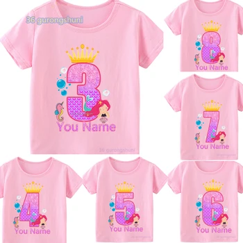Overlap Psychologically Tightly Reducere Tricou fata 3 4 5 6 8 an sirena desene animate tricou la mulți ani  fete topuri haine pentru copii cămăși pentru copii haine roz t-shirt |  Topuri & Tricouri ~ Confortresidenceploiesti.ro